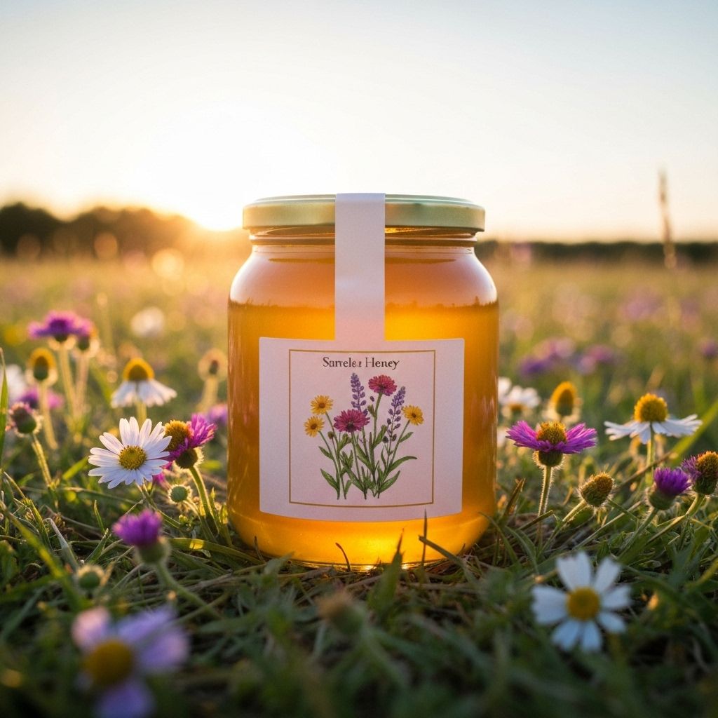 عسل الزهور البرية